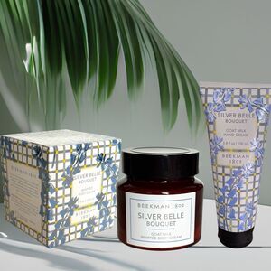 Beekman 1802 Pure Goat Milk Silver Belle Bouquet Set Hand Cream Body Cream 8oz